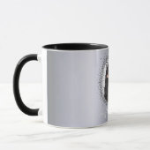 Silver Foto Namensskript glamourös Tasse (Links)