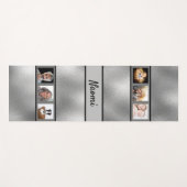 Silver Foto Sortiername elegantes Skript Yogamatte (Vorderseite (Horizontal))