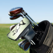 Silver Fox auf Grün Golf Headcover (In Situ)