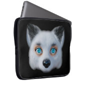 Silver Fox Blue Eye Klassiker Autoaufkleber Laptopschutzhülle (Vorne Rechts)