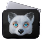 Silver Fox Blue Eye Klassiker Autoaufkleber Laptopschutzhülle (Vorderseite)