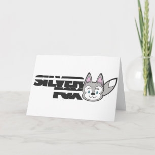Silver Fox Logo Karte