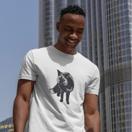 Silver Fox realistisch T-Shirt