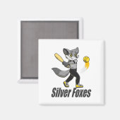 Silver Foxes Softll Magnet (Vorderseite/Rückseite)