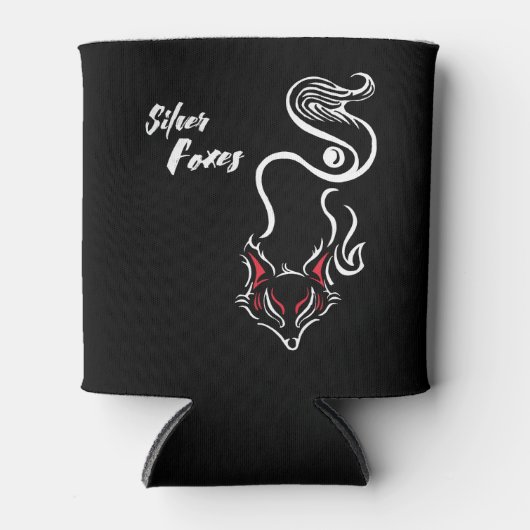 Silver Foxes Stubby Holder Dosenkühler (Vorderseite)