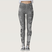 Silver Fraktal Art #1 Mama Leggings (Vorderseite)