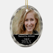 Silver Frame Abschluss DIY Foto / Jahr Keramik Ornament (Rechts)