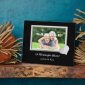 Silver Frame Herz-Jubiläumsfoto Vorlage Fotoplatte (Seite)