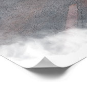 Silver Freight Truck Highway Driving Art Poster 6 (Ecke)