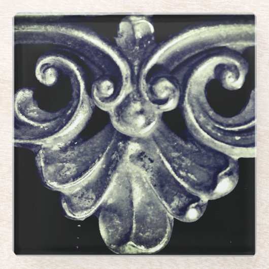 Silver French Frame Glasuntersetzer (Vorderseite)