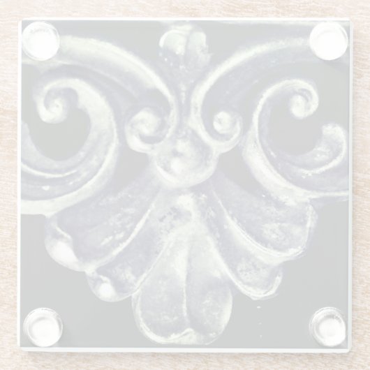 Silver French Frame Glasuntersetzer (Rückseite)