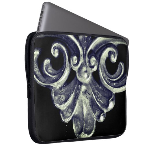 Silver French Frame Laptopschutzhülle (Vorne Rechts)