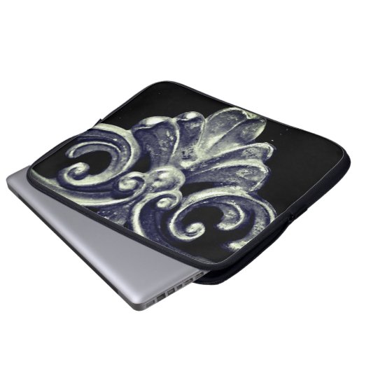 Silver French Frame Laptopschutzhülle (Vorne Knopf)