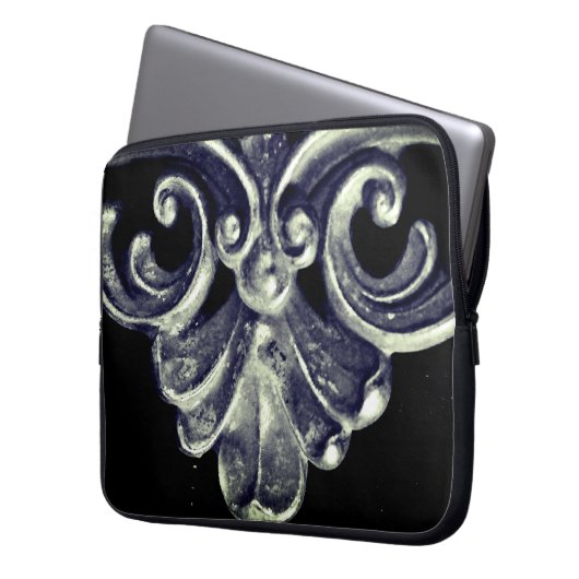 Silver French Frame Laptopschutzhülle (Vorderseite Links)