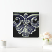 Silver French Frame Quadratische Wanduhr (Zuhause)