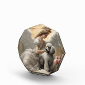 Silver French Poodle Forever Memorial Fotoblock (Rechts)