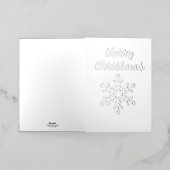 Silver Frohe Weihnachten mit Snowflake (Äußere Ablage)