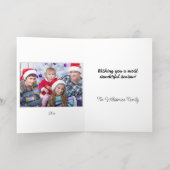 Silver Frohe Weihnachten mit Snowflake (Innen Abgelegt)