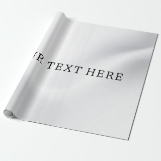 Silver fügen Sie Ihr benutzerdefiniertes Textrahme Geschenkpapier