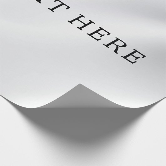 Silver fügen Sie Ihr benutzerdefiniertes Textrahme Geschenkpapier (Ecke)