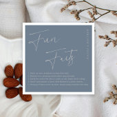 Silver Fun Fakten Personalisiert Hochzeiten Napkin Serviette