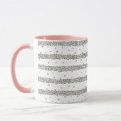 Silver Funkelnd Confetti Streifen Tasse (Links)
