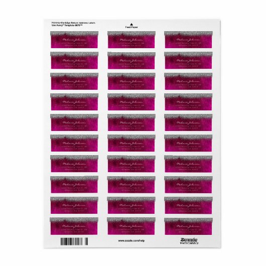 Silver Funkelnd Glitzer Pik Velvet (Vorne)