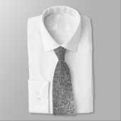 Silver Funkelnd Glitzer Wedding Neck Tie Krawatte (Gebunden)