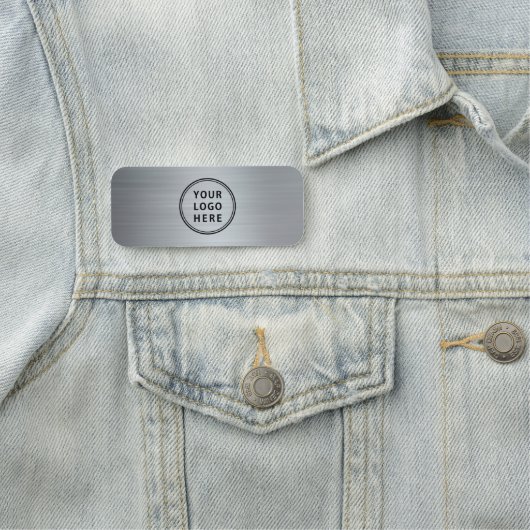 Silver für das berufliche Firmenlogo Namensschild (Beispiel)