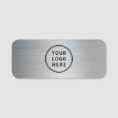 Silver für das berufliche Firmenlogo Namensschild (Vorderseite)