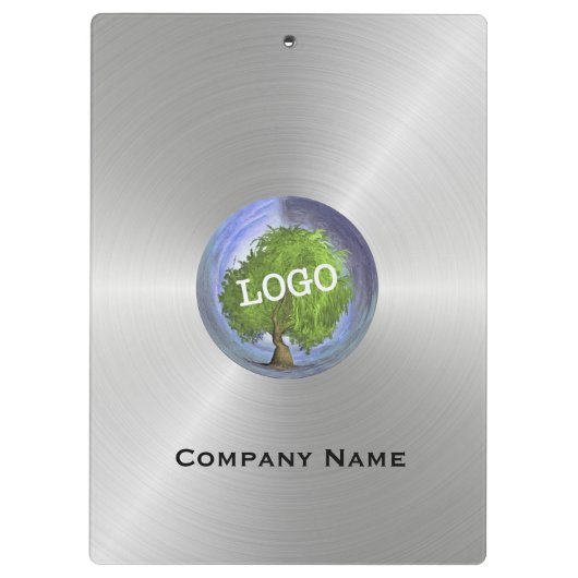 Silver für Firmenlogo Klemmbrett (Rückseite)