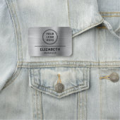 Silver für moderne Firmenlogos Namensschild (Beispiel)