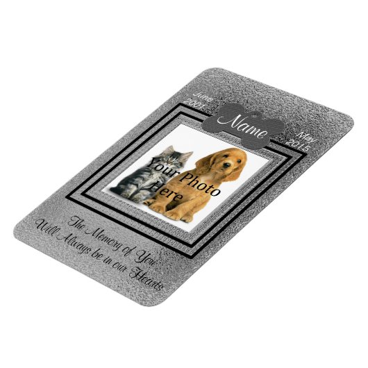 Silver für persönliche Katze oder Hunde Magnet (Linke Seite)