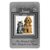 Silver für persönliche Katze oder Hunde Magnet (Vertikal)