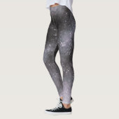 Silver Galaxy Sparkle Abstrakte Leggings (Links)