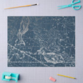 Silver Galaxy Star Karte Design 12 Seidenpapier (Basteln)