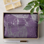 Silver Galaxy Star Map Series Design 11 Seidenpapier (Geschenk)