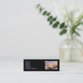 Silver Gargoyle, Vorlage Mini Visitenkarte (Stehend Vorderseite)