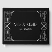 Silver Gatsby Guest Book Gästebuch (Vorderseite)