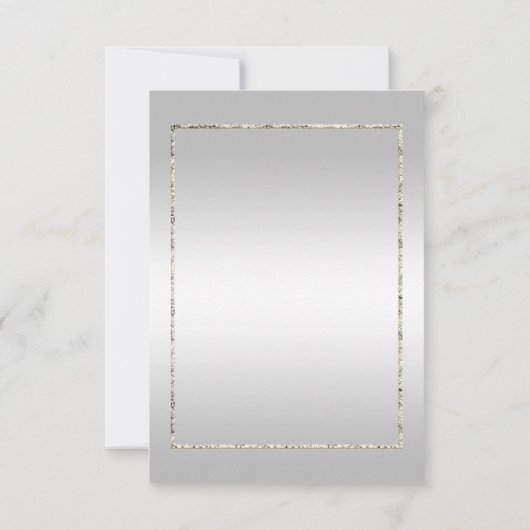 Silver Gem & Glitzer 25. Hochzeitstag (Rückseite)