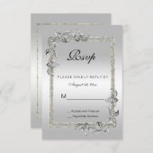 Silver Gem & Glitzer 25. Hochzeitstag (Vorne/Hinten)