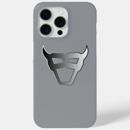 Silver Geometric Bull Chrome Look logo Case-Mate iPhone Hülle