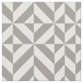 Silver Geometric Deko Cube Pattern Stoff (Nahaufnahme)