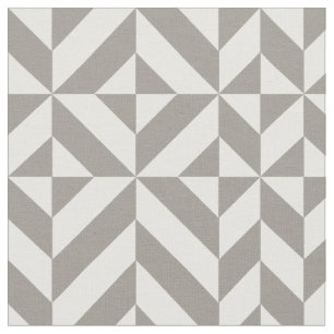 Silver Geometric Deko Cube Pattern Stoff