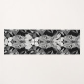 Silver Geometric Lion Yogamatte (Vorderseite (Horizontal))