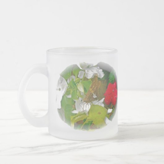 Silver Gepunktet Skipper Butterfly Mattglastasse (Links)