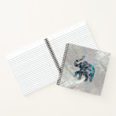 Silver Gerahmt Elephant on Abalone and Pearl Notizblock (Innenseite)