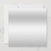 Silver Gerahmt Santa Strumpf Weihnachten Einladung (Rückseite)