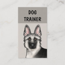Silver German Shepherd Dog Trainer Pet Services