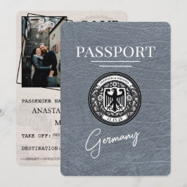 Silver Germany Passport Save the Date
